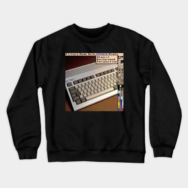 Amiga Deluxe Paint Crewneck Sweatshirt by haunteddata